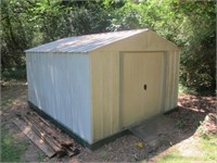 NICE LARGE SHED DOUBLE DOOR SEE PHOTOS FOR COND.
