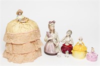 Porcelain Dressing Table Figures & Half-Dolls