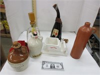 Assorted Vintage Wine, and liquor decanters