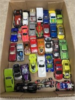 Toy cars and trucks