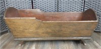 Antique Wooden Baby Craddle