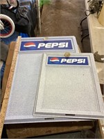 Unused Pepsi Window Display Boards w/ Lettering