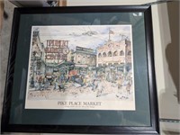 Pike Place Market Framed Liftograph