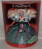 Mattel Barbie Doll Sealed Box Happy Holidays 1995