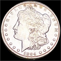 1894 Morgan Silver Dollar ABOUT UNCIRCULATED
