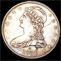 1839-O Capped Bust Half Dollar LIGHTLY CIRCULATED