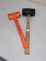 PAIR OF RUBBER MALLETS