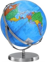 B9306 13" World Globe with Stand, 720°