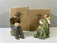 Willow Tree Figurative Sculptures "New Dad" & "