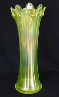 N's Thin Rib 14" midsize vase - vaseline