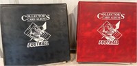 2 card albums mostly full of football cards