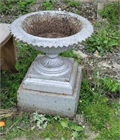 4pc cast iron urn