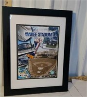 Framed New York Yankees stadium official photo