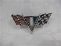 4" Corvette Vintage Metal Emblem
