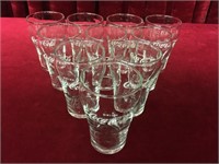 10 - 6oz Libbey Coca-Cola Glasses c.1970s