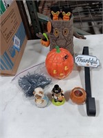 Halloween, Thanksgiving decor