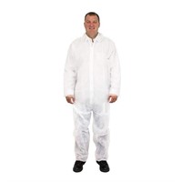 XL- White Polypropylene Coverall  X-Large (25ct /1