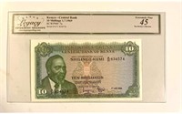Kenya 10 Shillings 1969 Legacy 45+GIFT!! KEN1