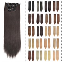 R1144  LUHUL Clip in Hair Extensions 24 Inch, 8#