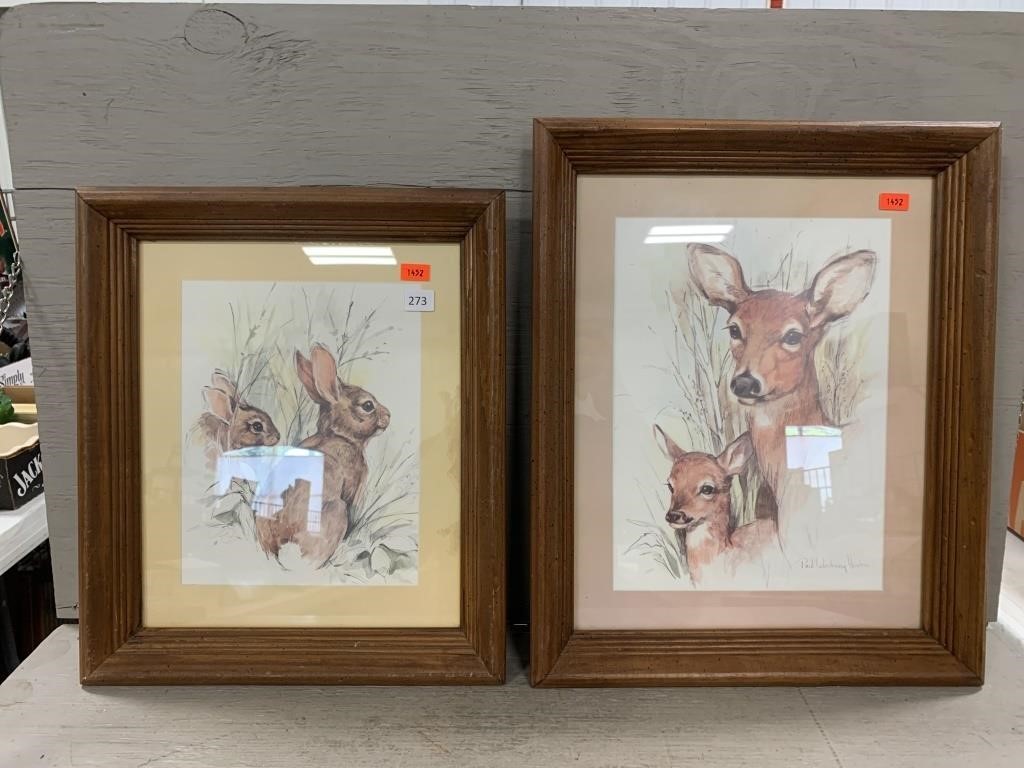 Deer and Rabbit Art Prints