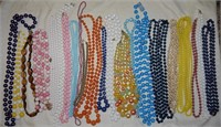 23 Various Costume Beaded Necklaces