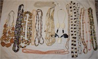15 Pieces of Various Costume Necklace Jewelry
