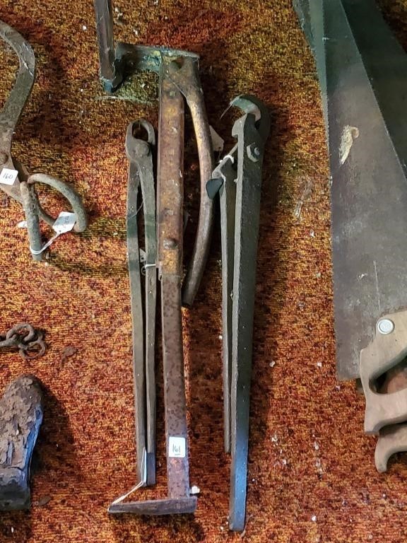 Lot of Three Black Smith Tools