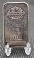 Vintage 1 oz Silver Engelhard Bar