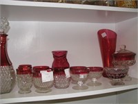 MIsc Cranberry to crystal glassware