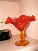 Amberlina glass vase