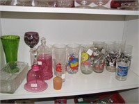 Misc collectible glassware