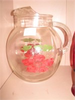 Vintage glass Tea pitcher