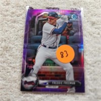 2017 Bowman Chrome Purple Refractor 55/250 Freddie