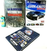 2 livres sur le hockey/habs + Guide de l'auto 2005