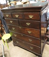 CHIPPENDALE 18TH CENTURY CHEST - 41x22x54" TALL