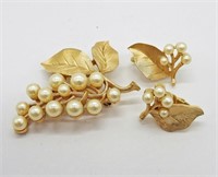 Trifari Gold Tone Set