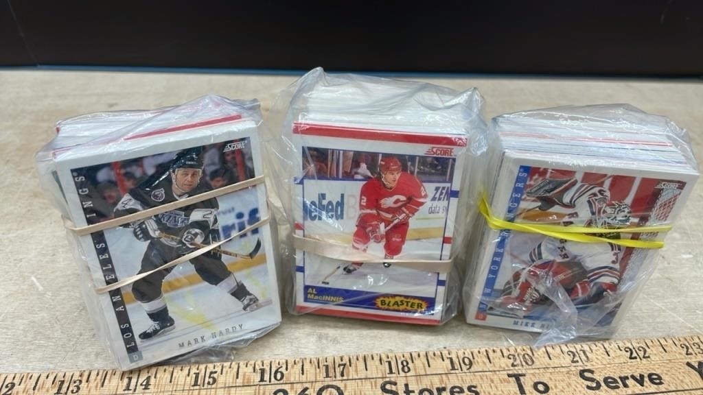 3 Bundles of Hockey Cards (Unknown authenticity)