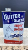 Vintage EMPTY Glitter Glaze Super Polish Tin.