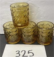 Vintage Pernod France Amber Glass