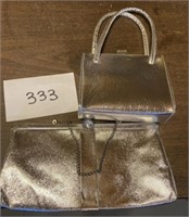 Vintage silver purse & clutch
