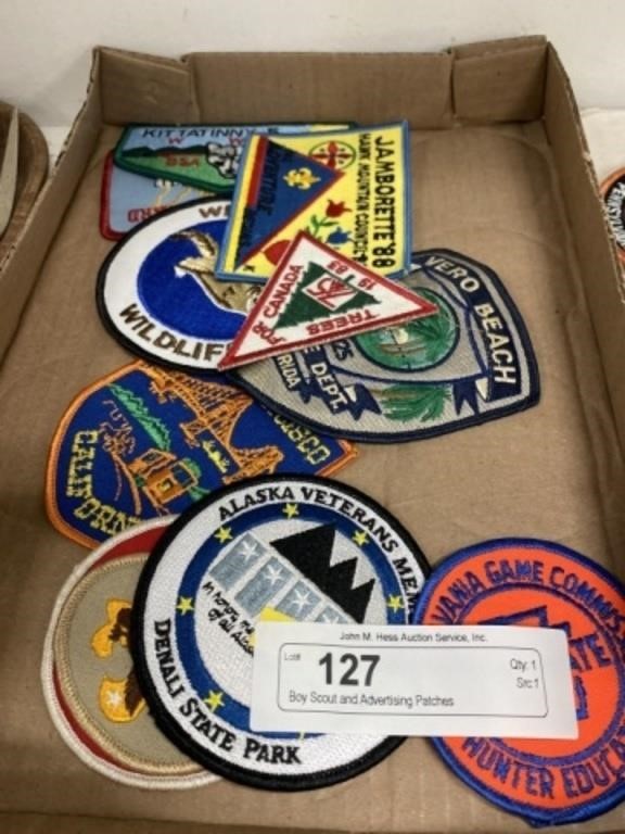 Boy Scout and Advertising Patches