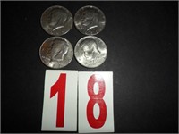 Lot of 4 - 1982 D Kennedy Half Dollars