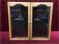 Oak Glass Display Cabinet