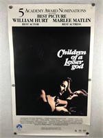 Vintage 1980s Children of a Lesser God Poster