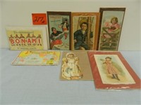 7 Adv. Cards - Bon-Ami, Soapine, Medicine