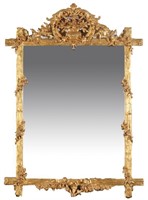 Large Venetian Rococo Style Giltwood Wall Mirror