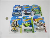 6 voitures hot wheels die cast