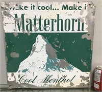 Matterhorn Cigarettes tin sign