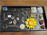 Tray of Misc Costume Jewelry