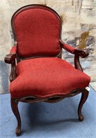 11 - VIBRANT RED ARM CHAIR